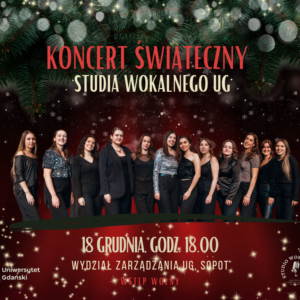 Świąteczny koncert Studia Wokalnego UG